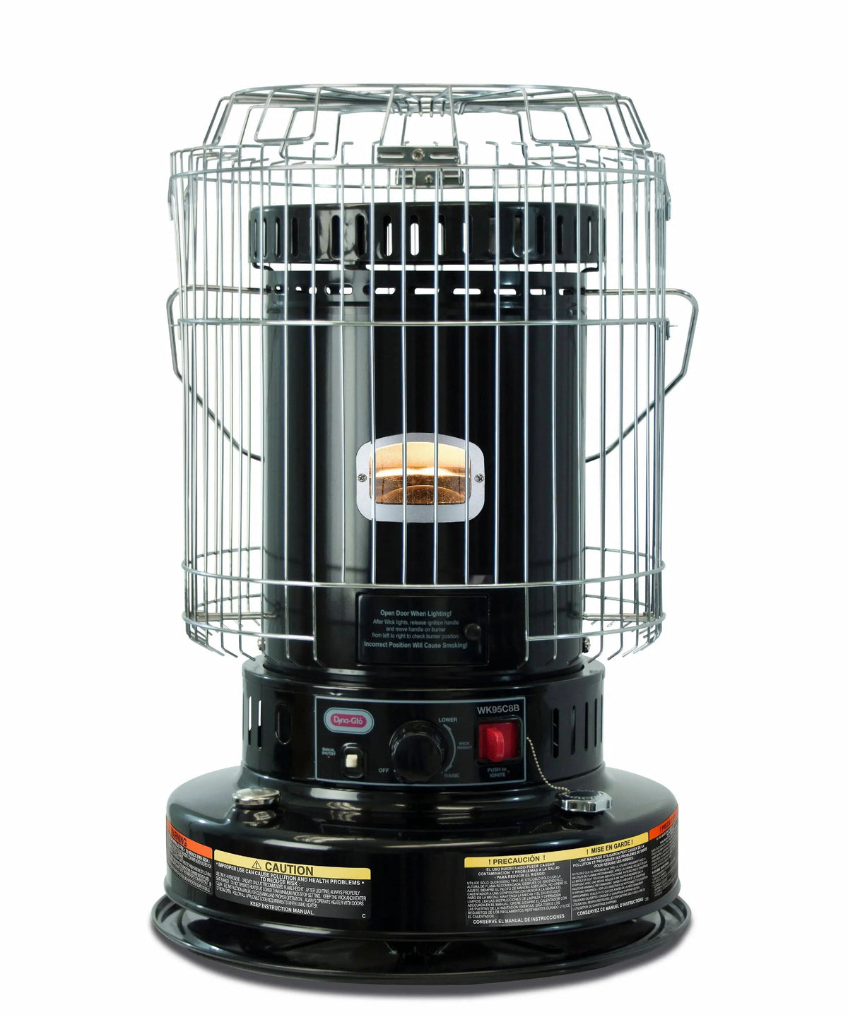 Dyna-Glo Indoor Kerosene Convection Heater 23,800 BTU 1.9 Gallon - WK95C8B