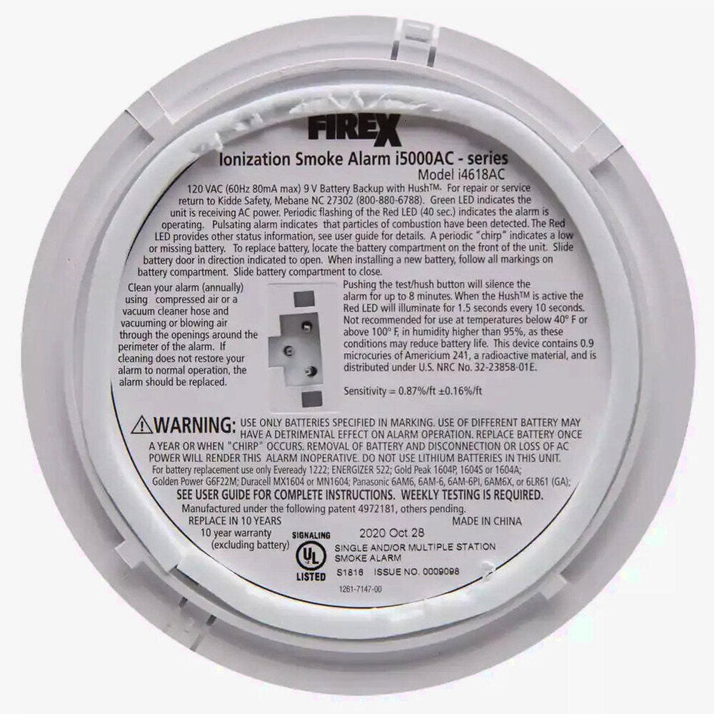 Firex Hardwired Ionization Smoke Detector 4-Pack - i4618