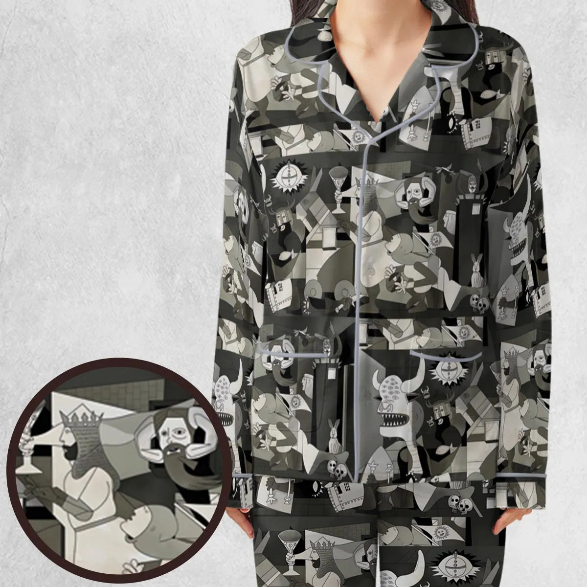 Monty Picasso Style Art Pajamas Set