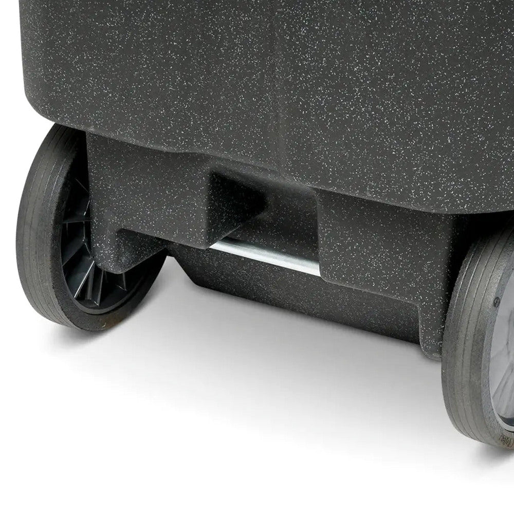 Toter 96 Gallon Trash Can With Smooth Wheels And Lid
