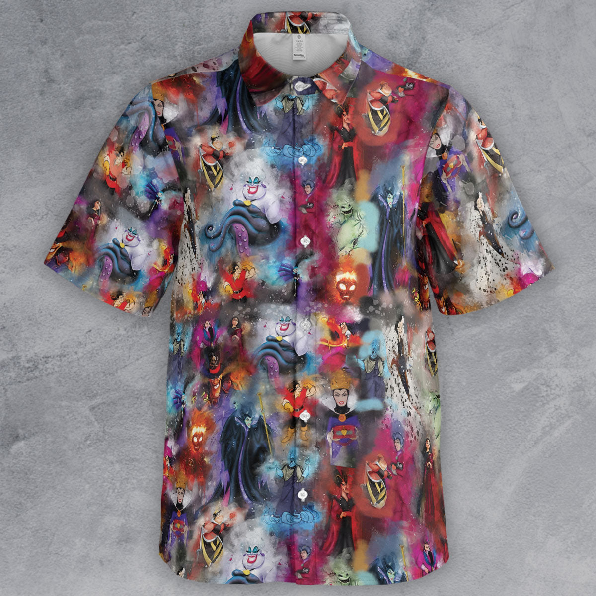 Watercolor Villains Button Down Shirt