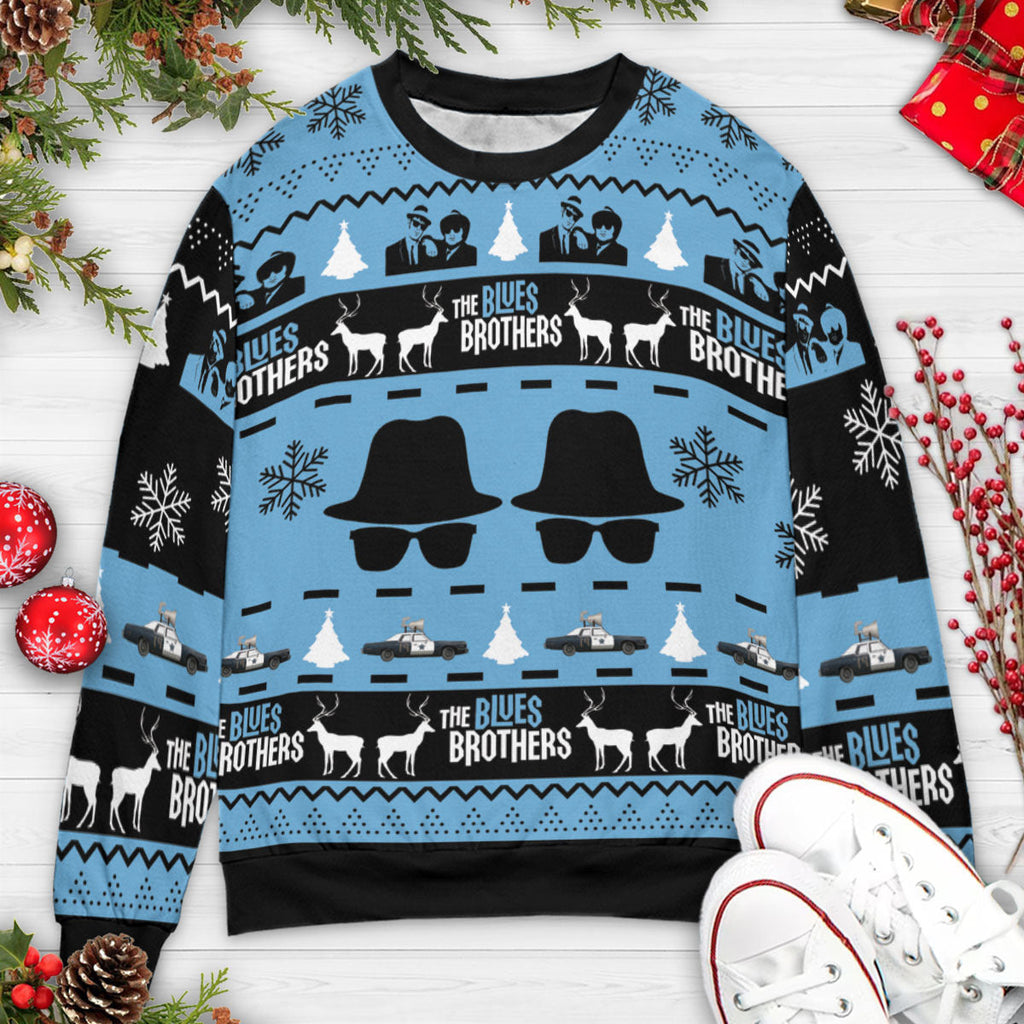 The Blues Brothers Ugly Christmas Sweatshirt