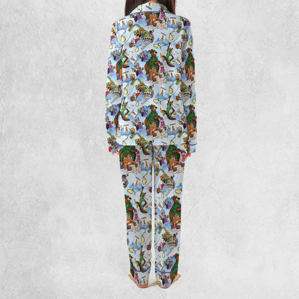 Robin Hood Characters Pattern Pajamas Set