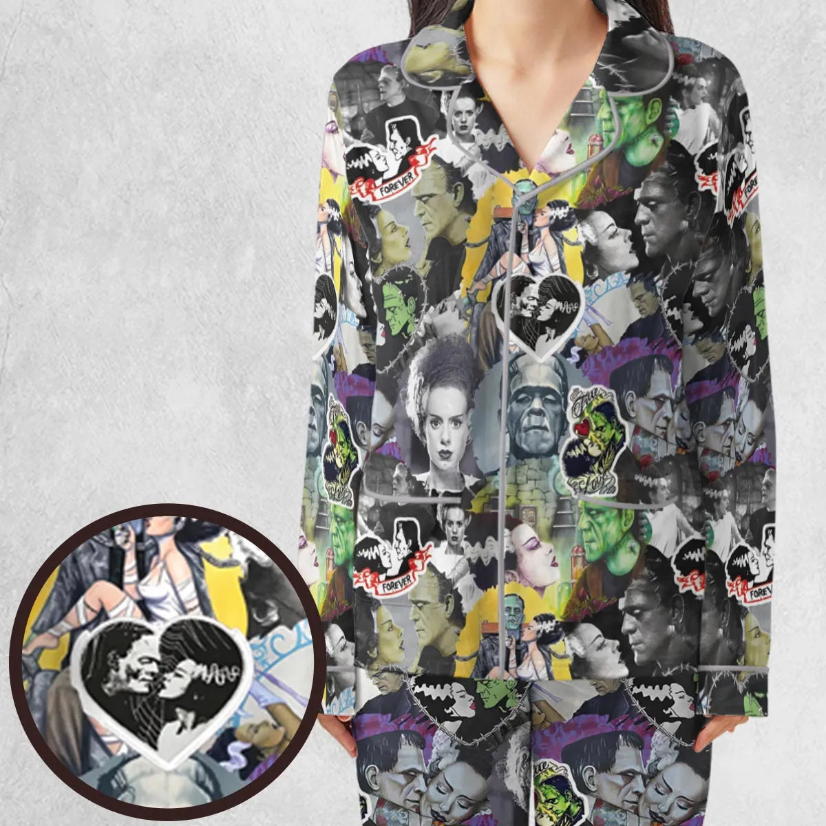 Forever Frankenstein Pajamas Set
