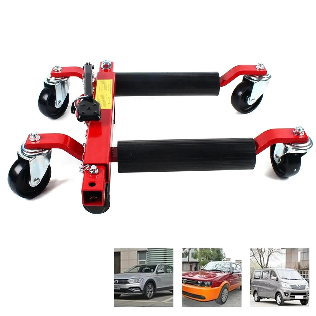 Hydraulic Positioning Car Wheel Dolly Jack Lift, 1500lb, A3 Steel And PVC