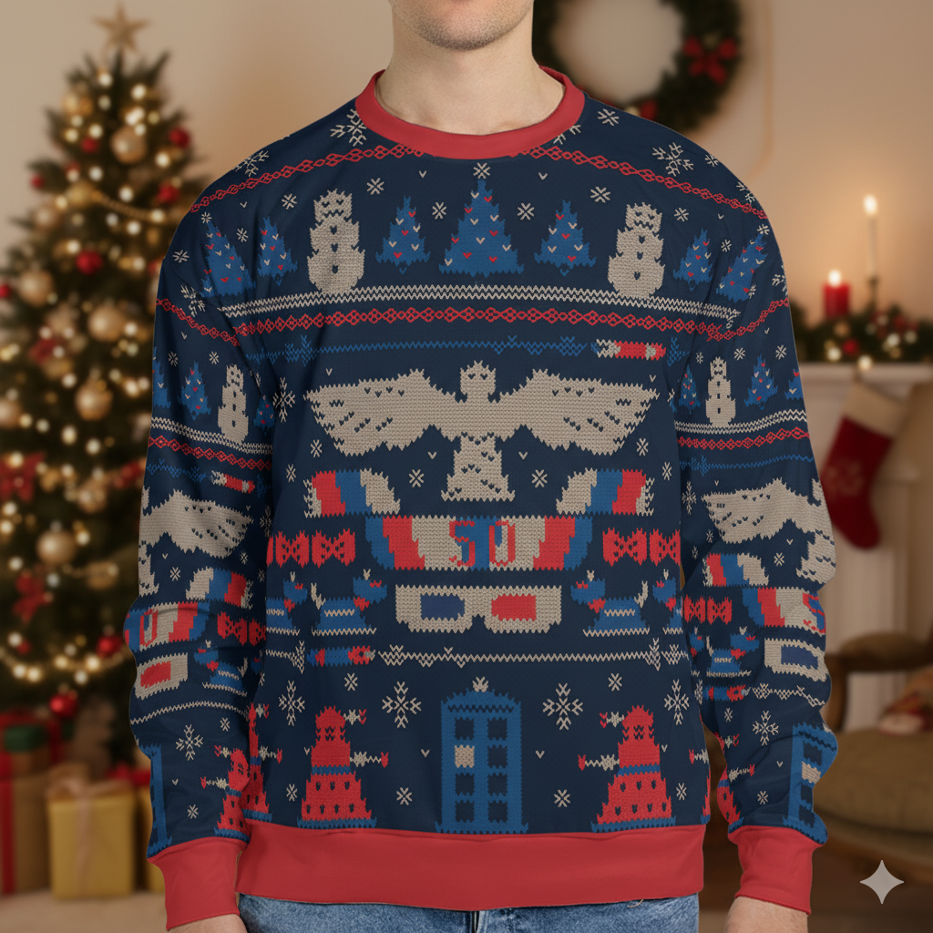 Ugly Who Doctor Who Ugly Christmas Sweatshirt
