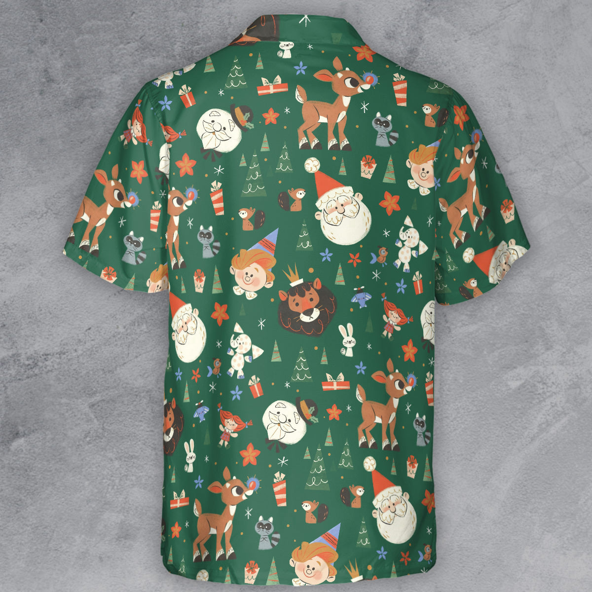 Rudolph The Red Nosed Reindeer Characters Button Down Shirt