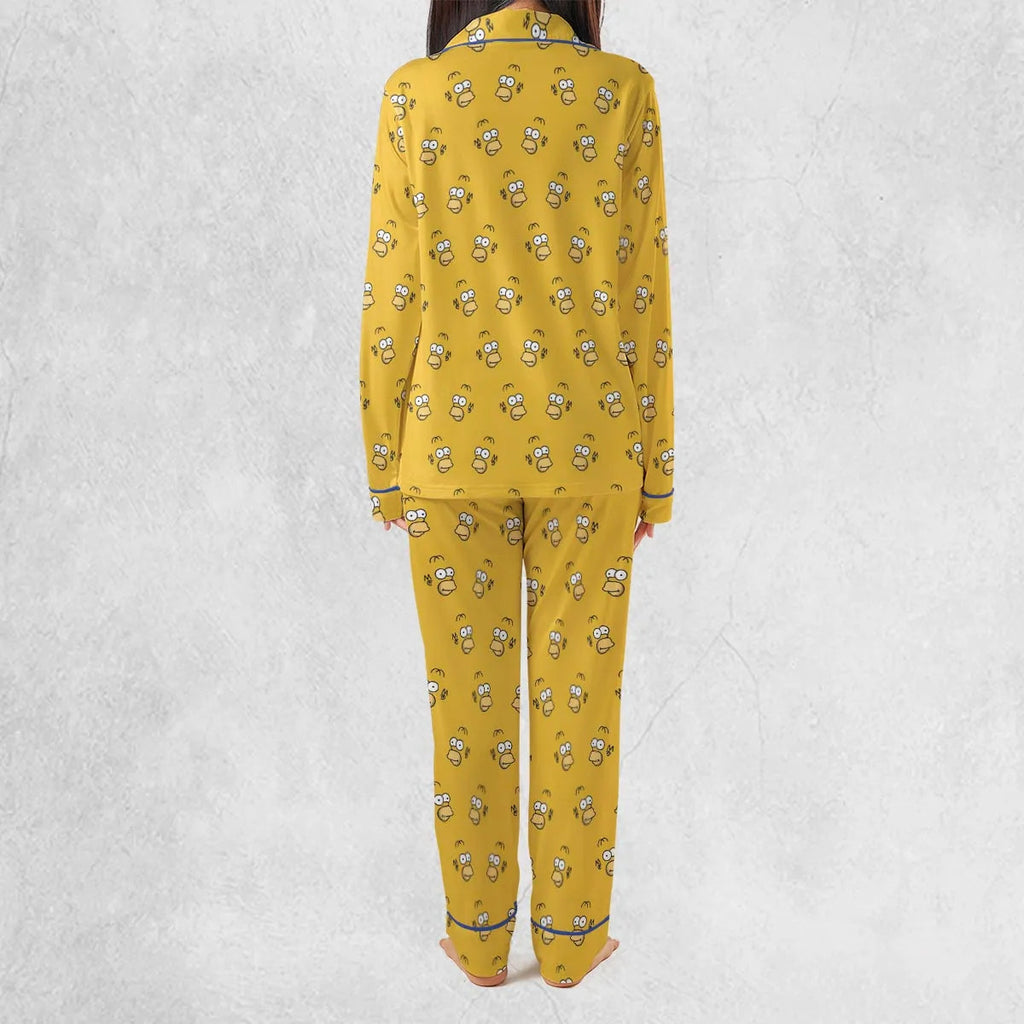 Homer Simpson Pattern Pajamas Set