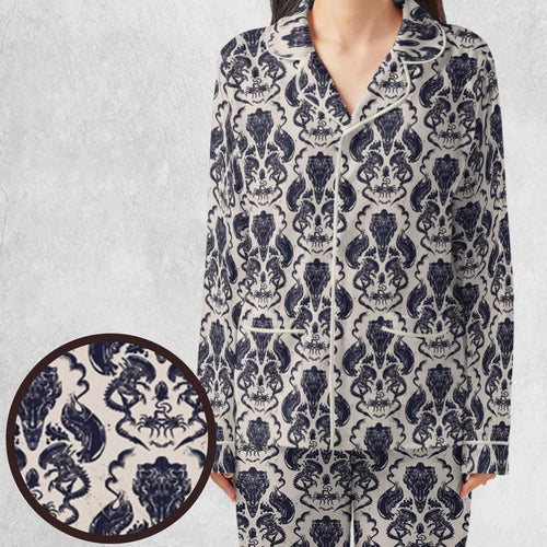 Alien Xenomorph Pattern Pajamas Set