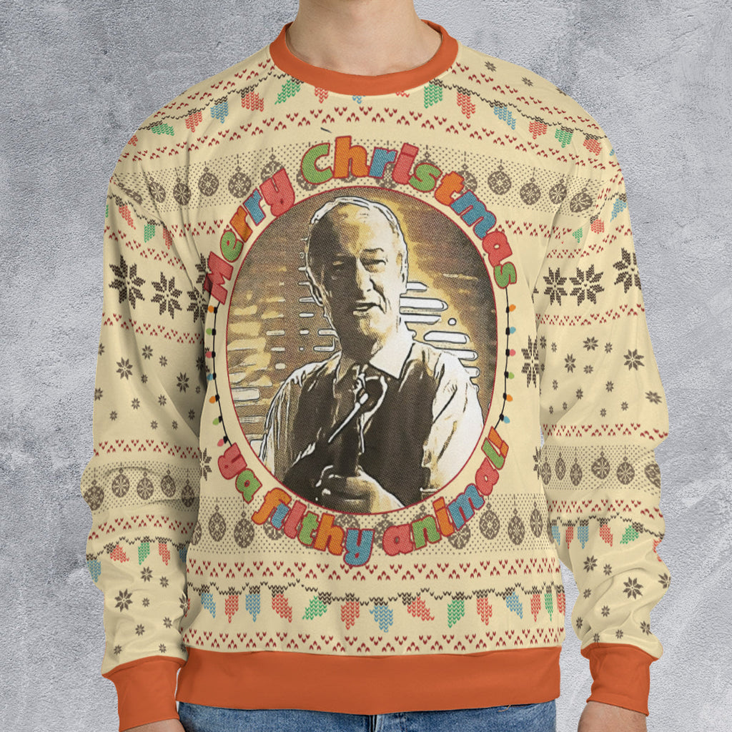 Ya Filthy Animal Home Alone Ugly Christmas Sweatshirt