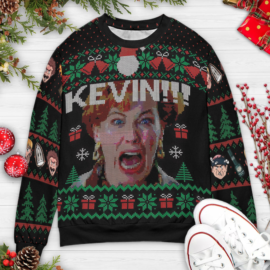 Kevin!!! Home Alone Ugly Christmas Sweatshirt