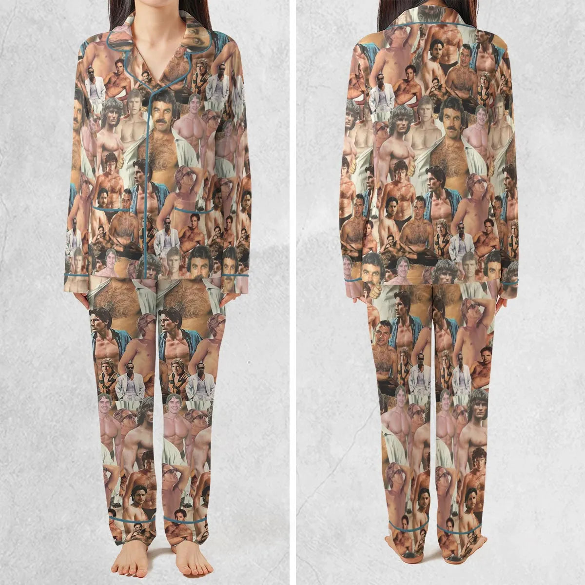 Vintage Hunks of The 80s Pajamas Set