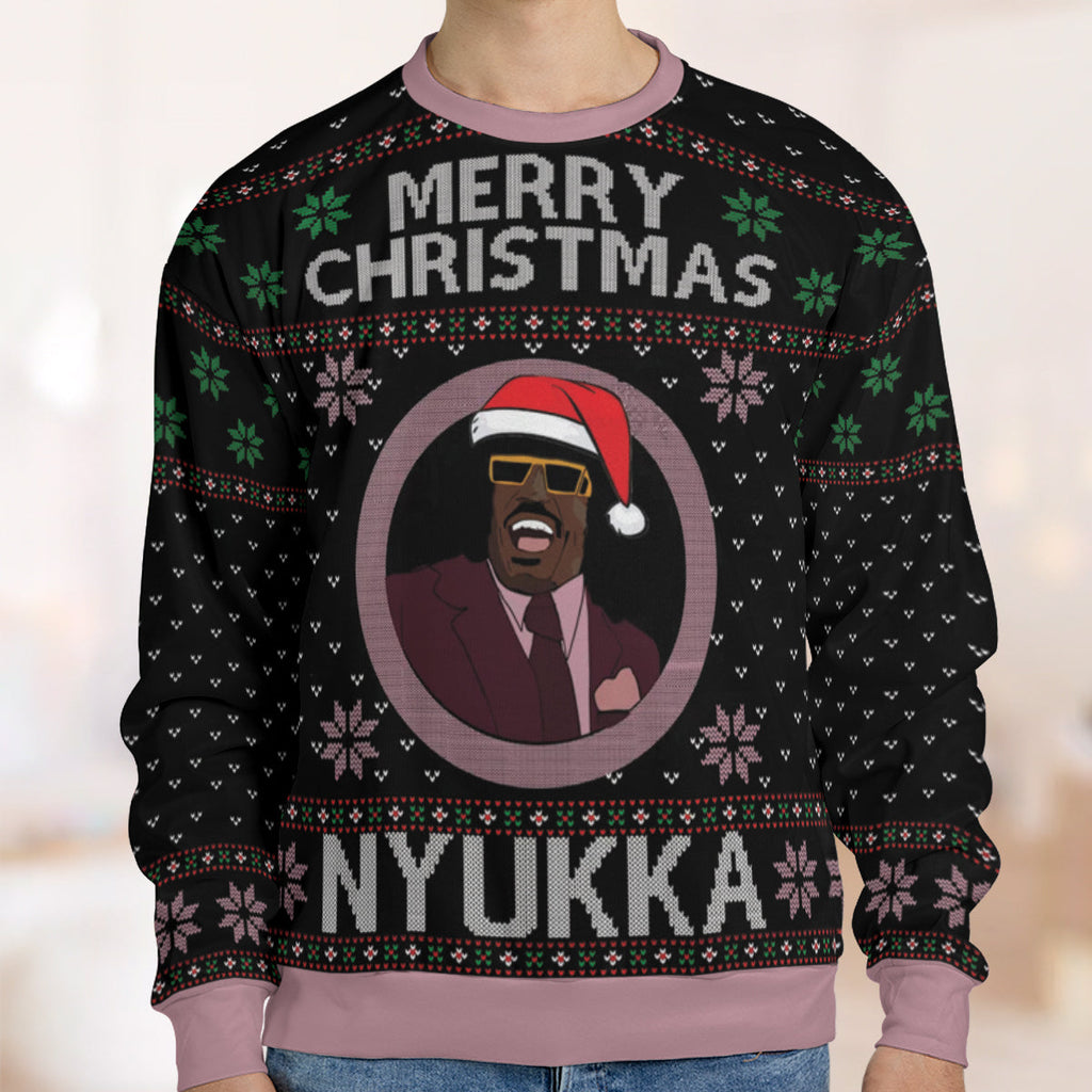 Merry Christmas Nyukka Friday Ugly Christmas Sweatshirt
