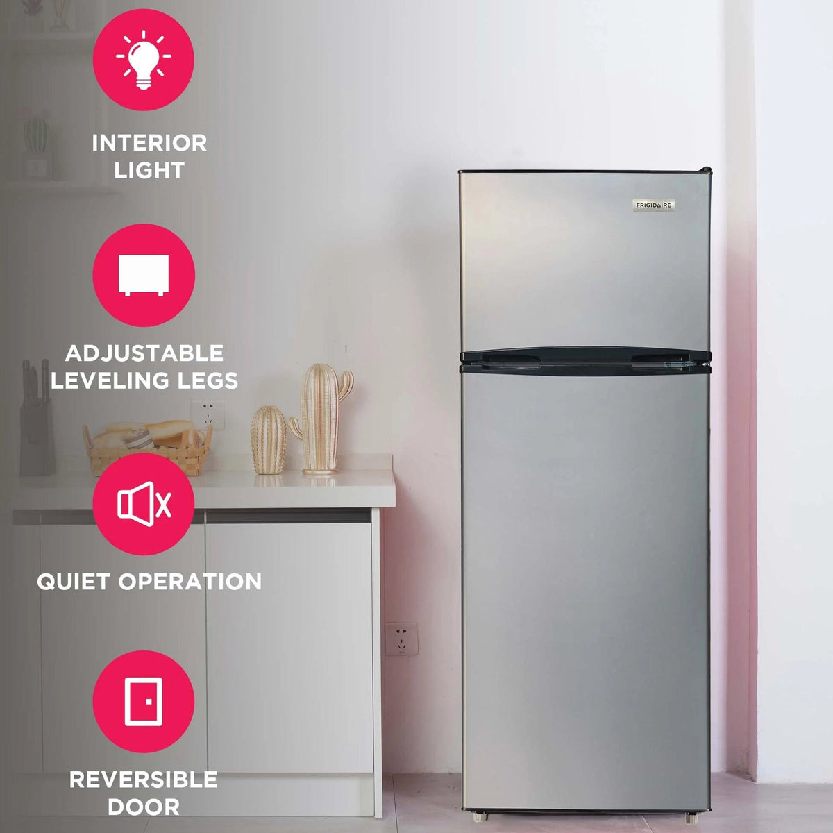 Frigidaire Top-Freezer Refrigerator 7.5 Cu. Ft. Stainless Look