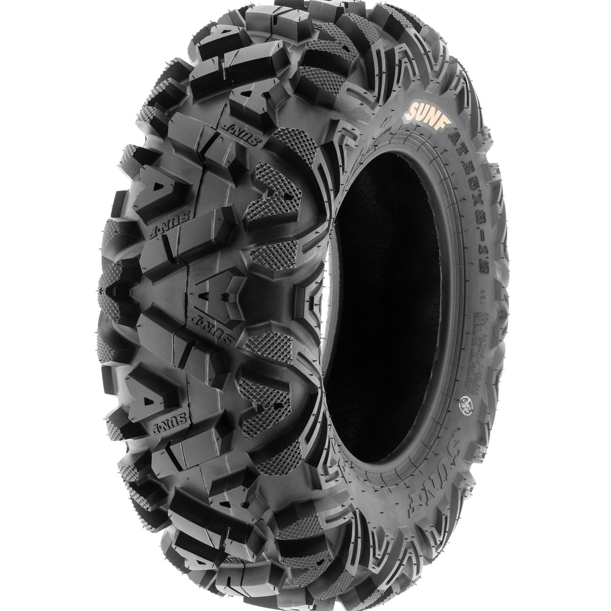 SunF All Terrain ATV UTV Tires 25x8-12 And 25x10-12 6 PR Set Of 4 - A033