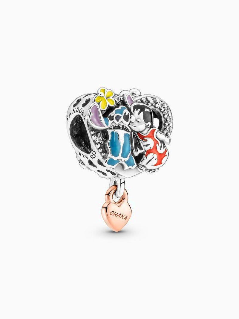 Colorful Alien Character Sterling Silver Charm Set