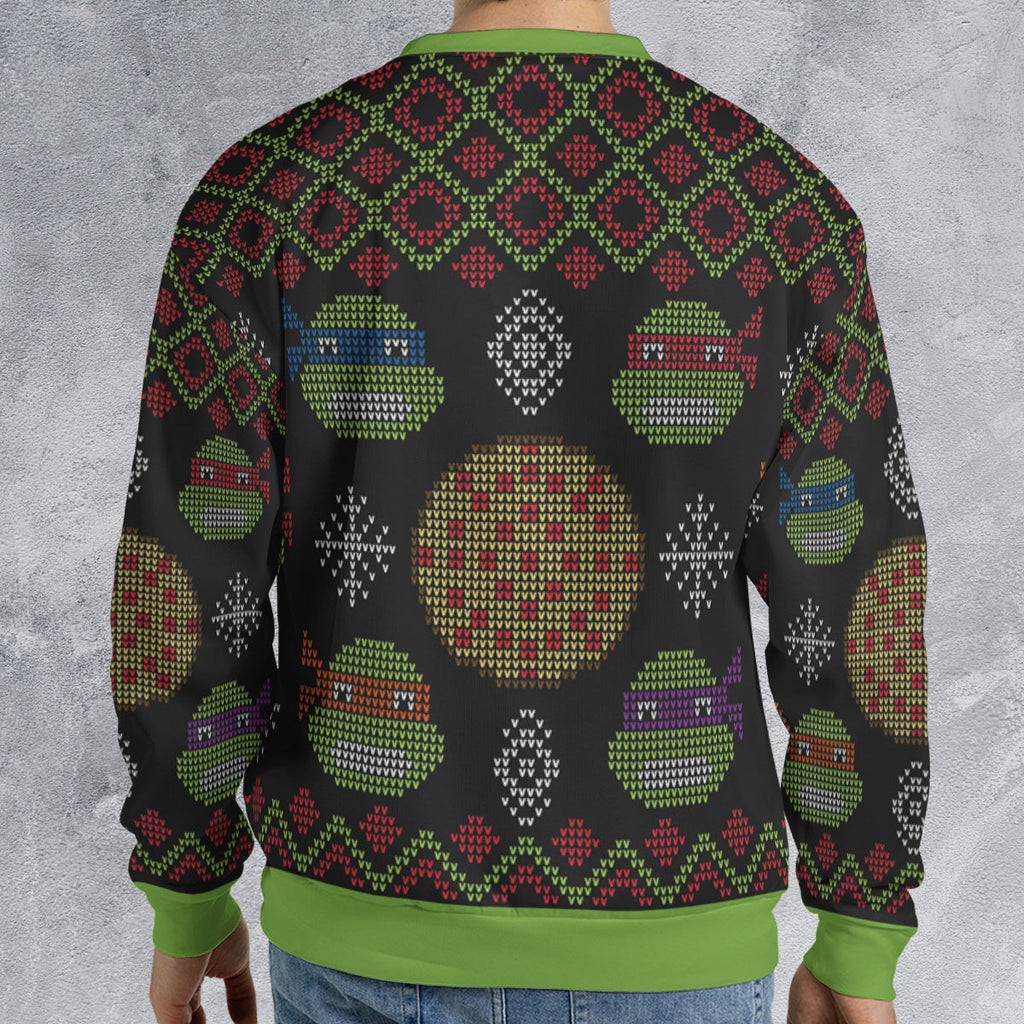 Turtle Power TMNT Ugly Christmas Sweatshirt