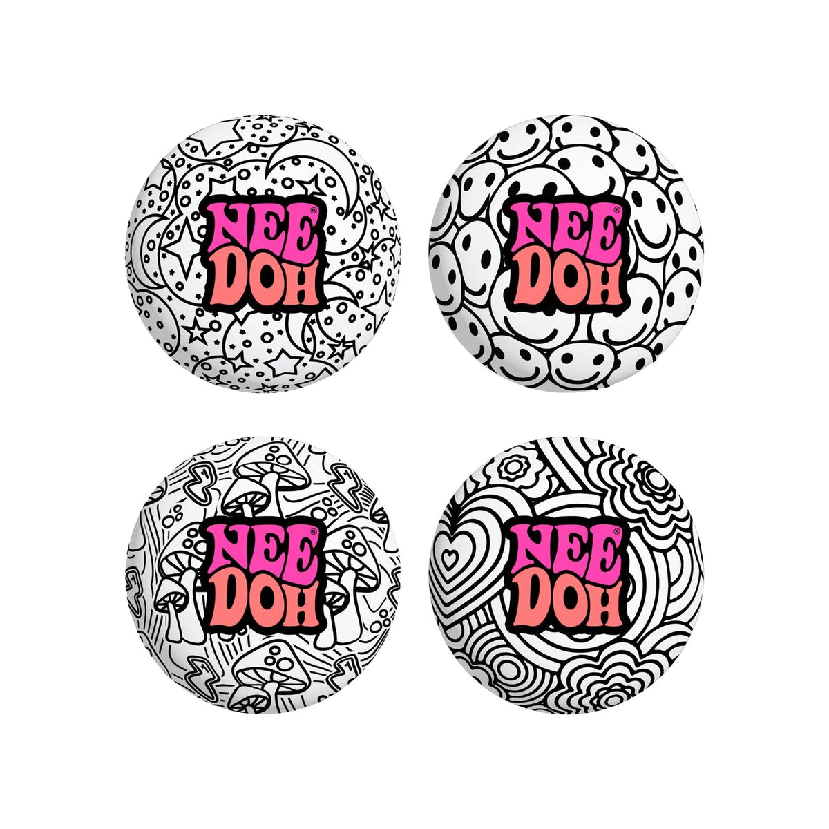 Color Reveal Pattern Squeeze Ball