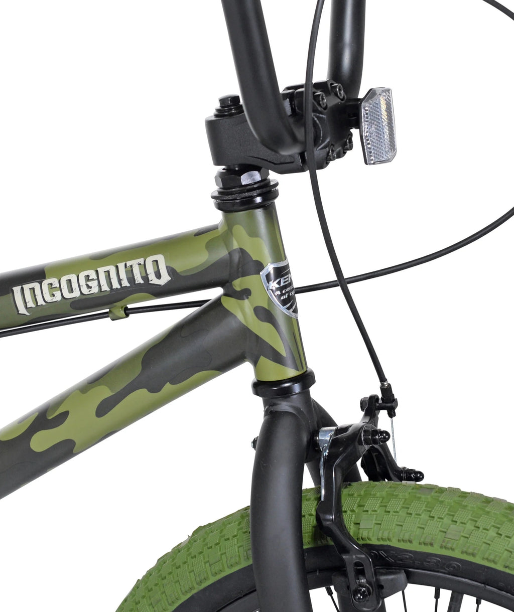 Kent BMX Kids Bicycle 20in Green Camouflage - Incognito