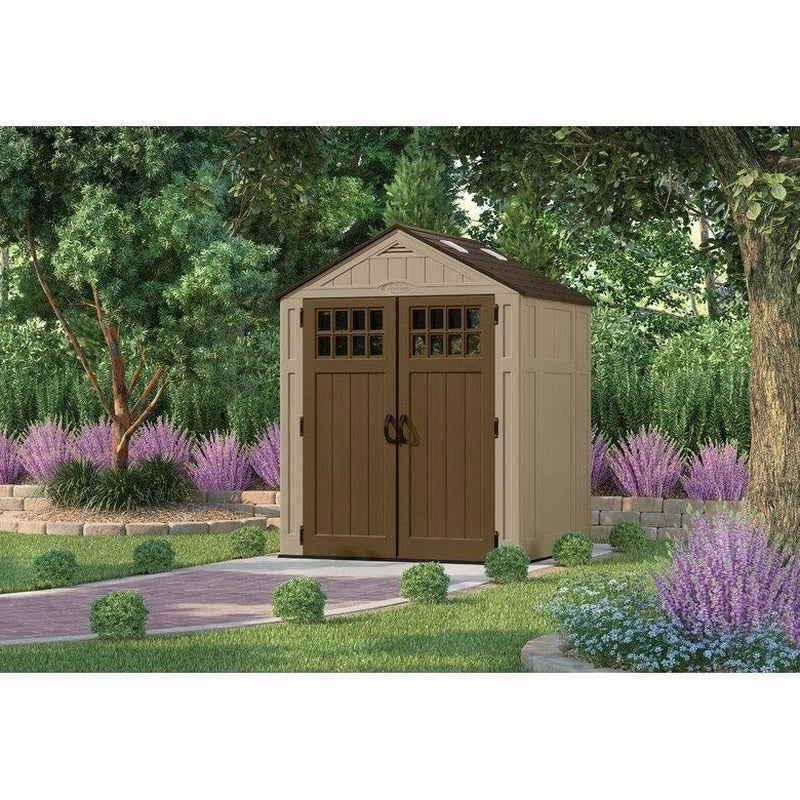 Suncast Resin Storage Shed 6 ft. 3 in. W x 5 ft. 6 in. D - BMS6510D