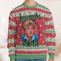 Santa's Dead Murder She Wrote Ugly Christmas Sweatshirt