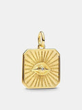 Eye Diamond Dangle Charm - Gold
