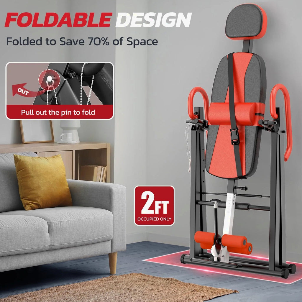YOLEO Adjustable Inversion Table - 300-Pound Capacity