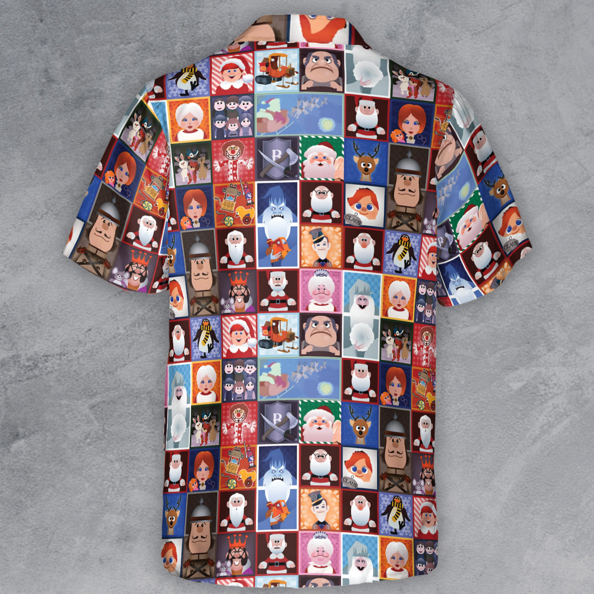 Santa Claus Is Comin' to Town Characters Button Down Shirt