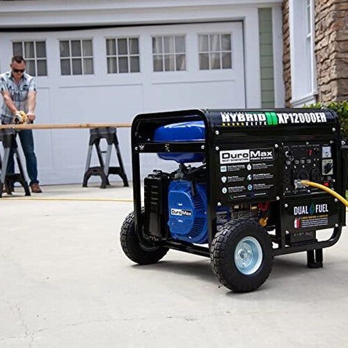 DuroMax Dual Fuel Generator 12,000W Gas/Propane, 457cc 4-Stroke Engine - XP12000EH