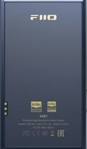 FiiO Hi-Res Music Player, Android 13, Snapdragon 680, 64 GB, Blue-Black - M21