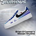 Brian O'Conner's Skyline Fast and Furious Low Top Shoes