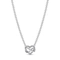 Sterling Silver Infinity Heart Necklace