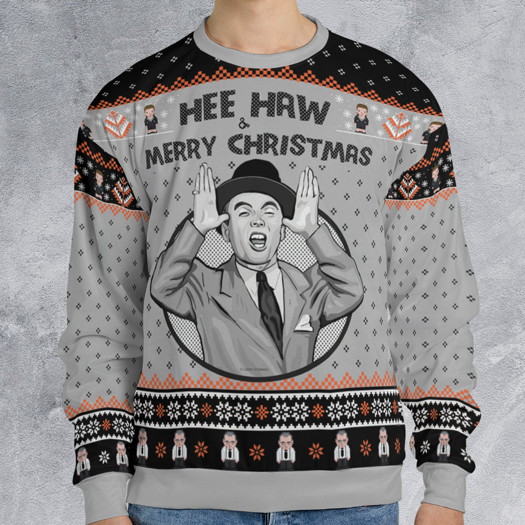 Hee Haw and Merry Christmas Ugly Christmas Sweatshirt