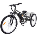 26 Inch Adult 3 Wheel Electric Tricycle With Basket, Fat Tires, 7 Speeds, 350W Motor, 36V 10Ah Battery - 0KT_3xfGu2r4etlrGenxGg69.