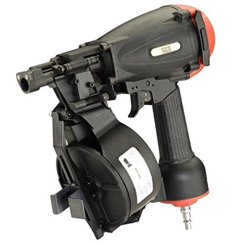 3PLUS 11 Gauge 15 Degree Coil Roofing Nailer, 3/4-Inch To 1-3/4-Inch - Black And Red