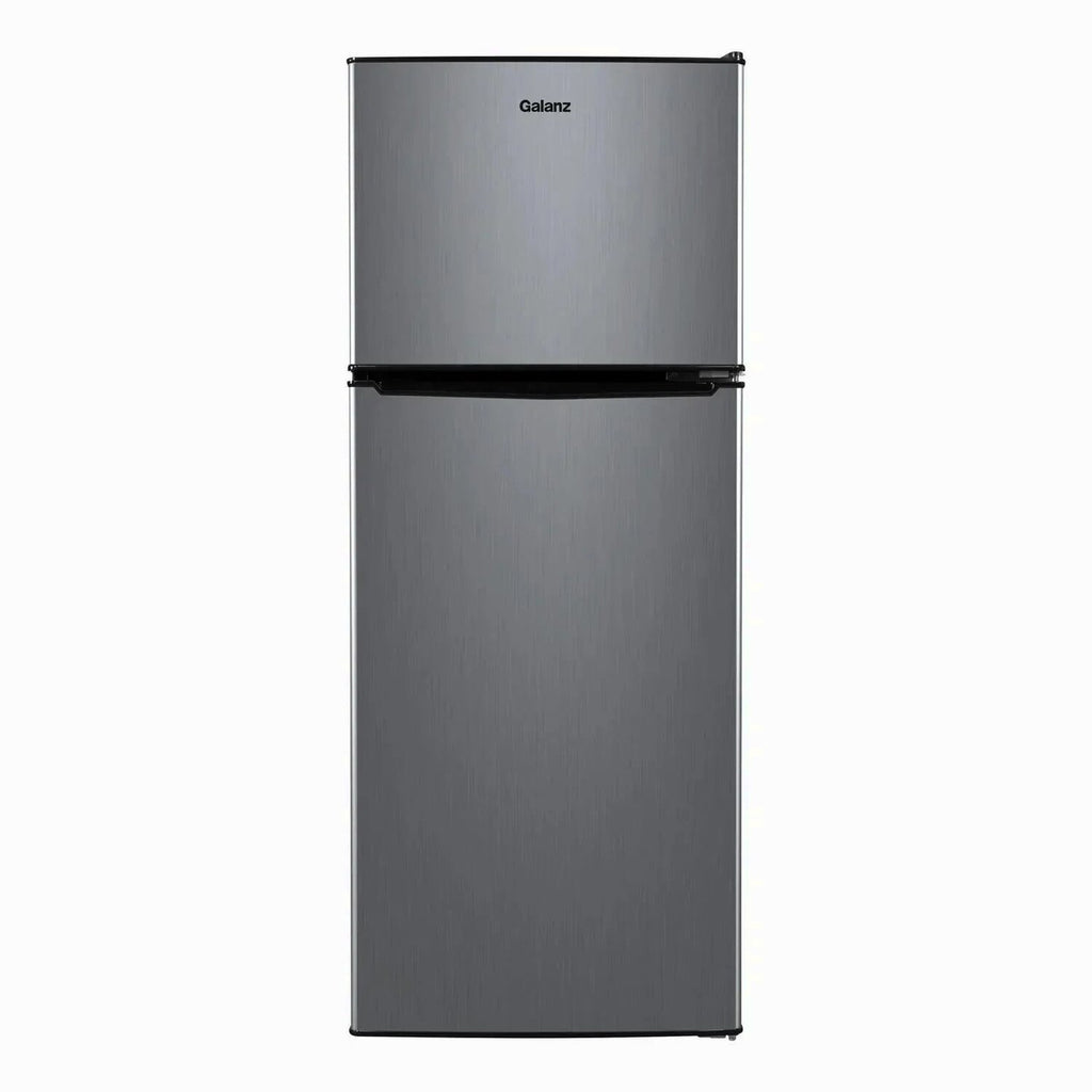 Galanz 4.6 Cu Ft Two Door Mini Refrigerator With Freezer, Stainless Steel - GL46TS5E
