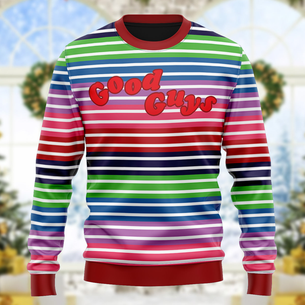Chuckie Doll Good Guys Ugly Christmas Sweatshirt