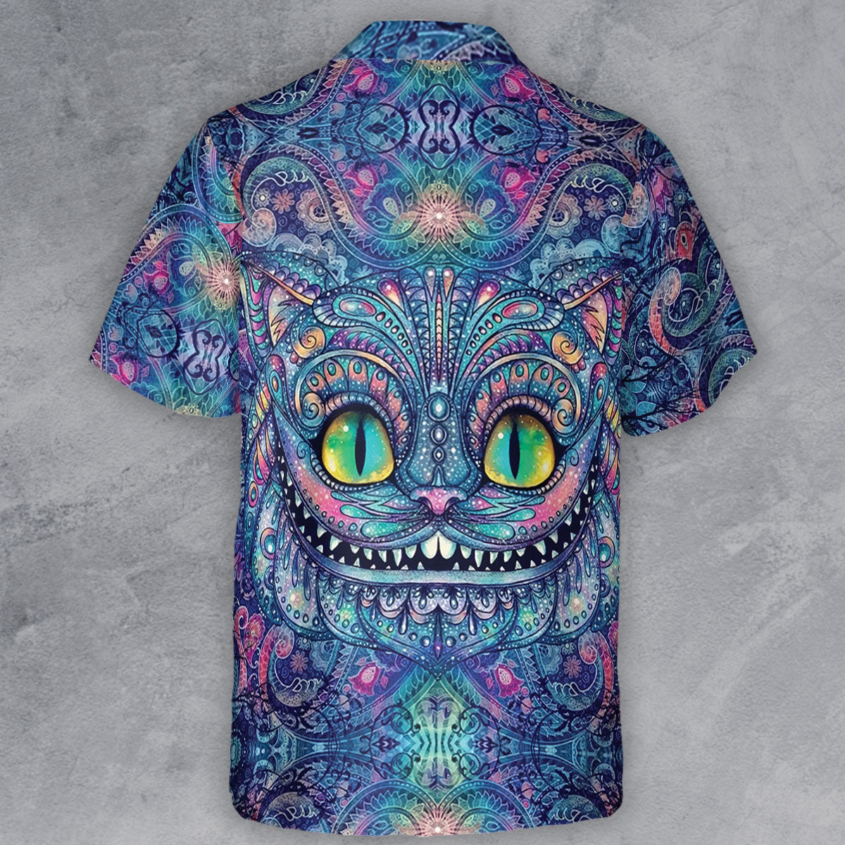 Cheshire Cat Alice In Wonderland Button Down Shirt
