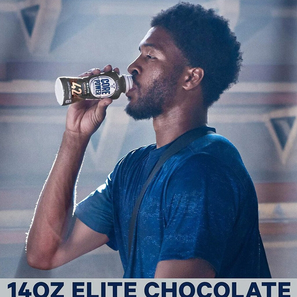 Core Power Elite Chocolate Protein Shake 42g, 14 Fl Oz, Pack Of 12