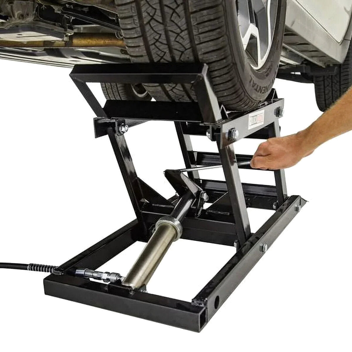 Black Widow Hydraulic Car Lift With Ramp - 3,000 lb. Per Pair Capacity