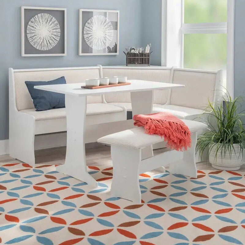 Farmhouse-Style Nook Dining Set With Storage - Sedley
