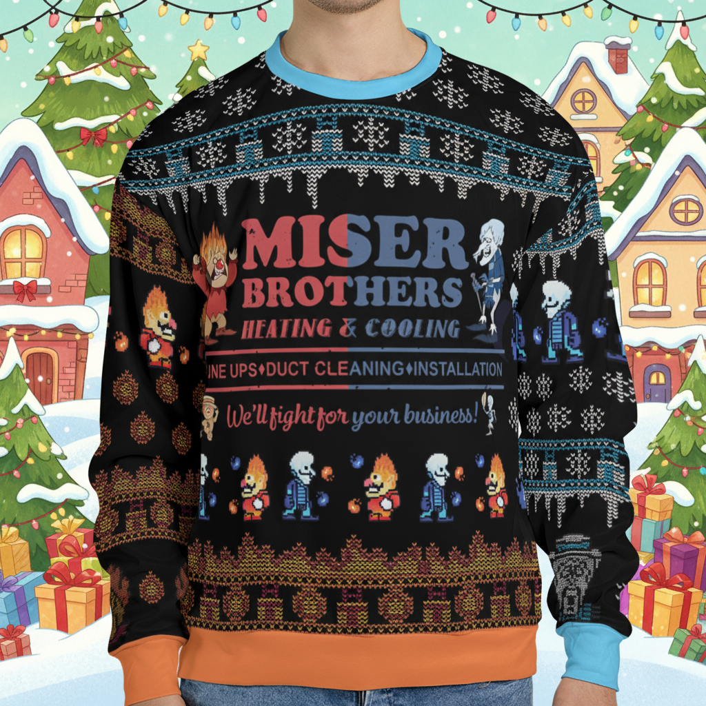 Miser Brothers A Miser Brothers' Christmas Ugly Christmas Sweatshirt