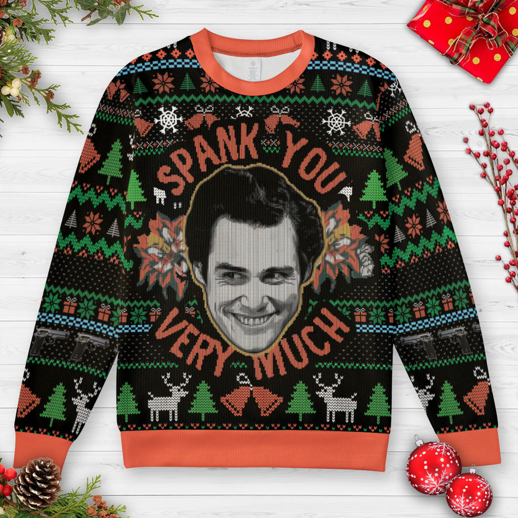 Spank You Very Much Ugly Christmas Sweatshirt