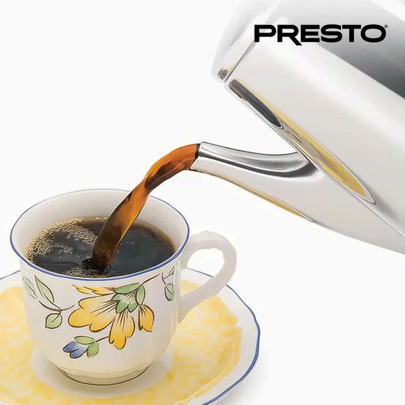 Presto Stainless Steel Percolator Coffee Maker, 2 To 12 Cups, Silver
