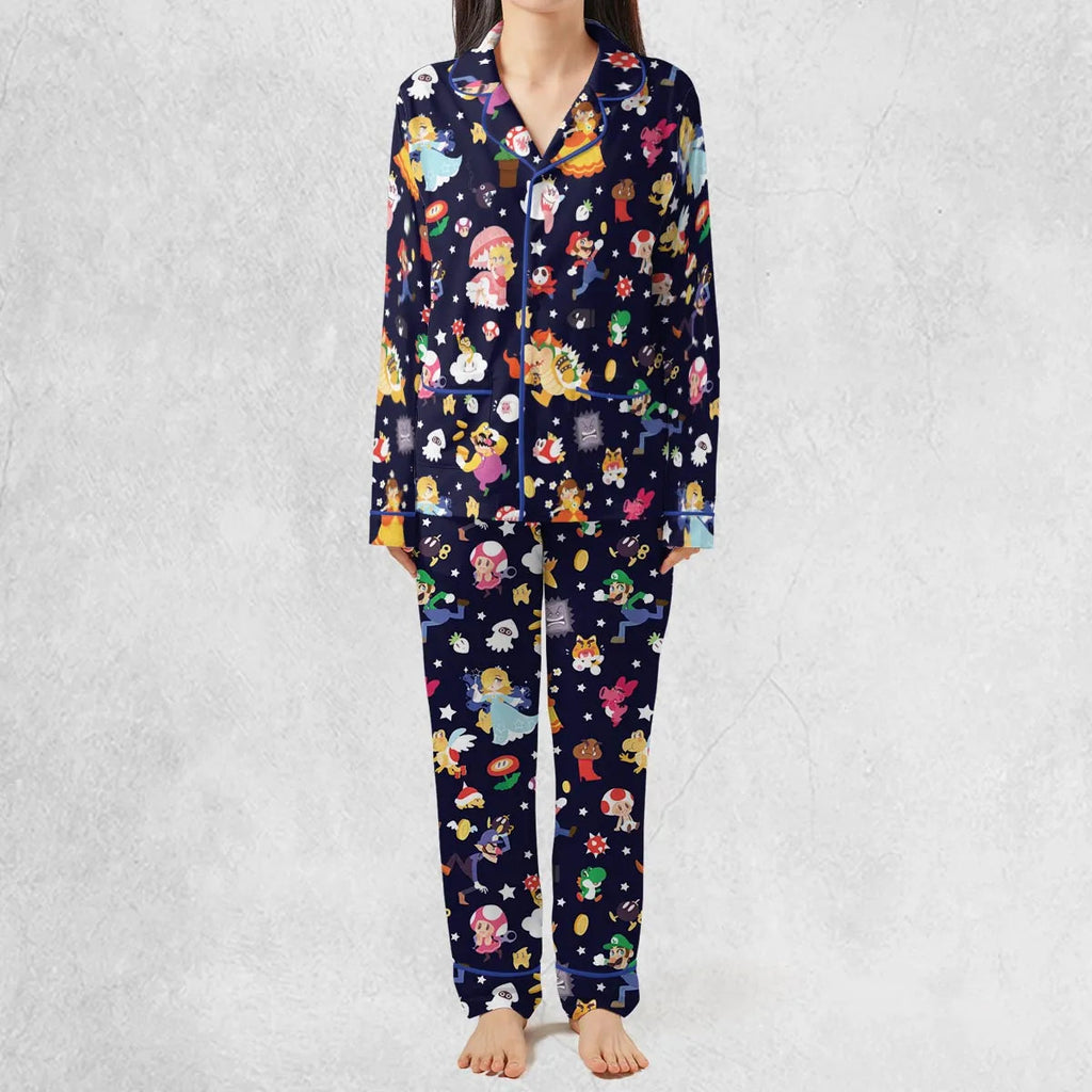Mushroom Kingdom Super Mario Pajamas Set