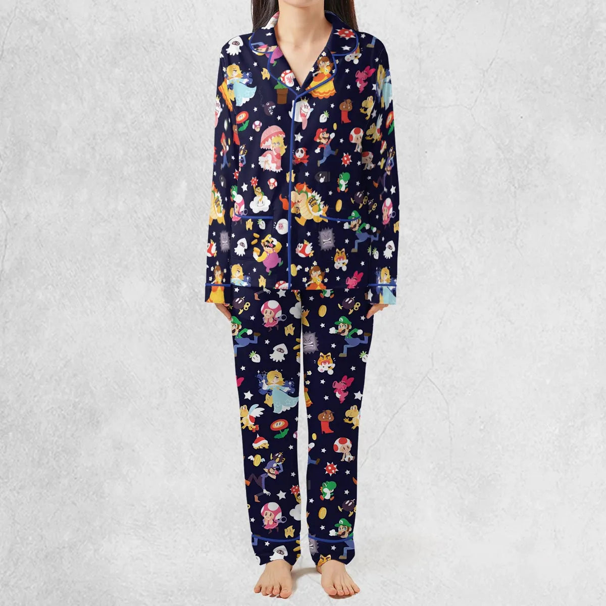 Mushroom Kingdom Super Mario Pajamas Set