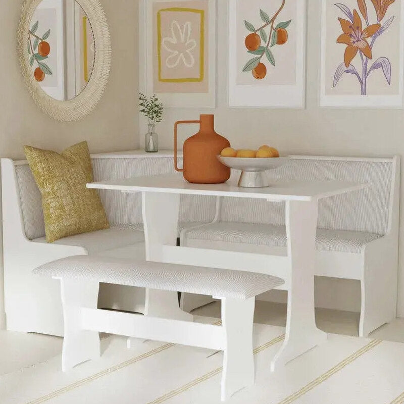 Farmhouse-Style Nook Dining Set With Storage - Sedley