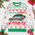 Jolliest Bunch Of Assholes Side Of The Nuthouse Ugly Christmas Sweatshirt