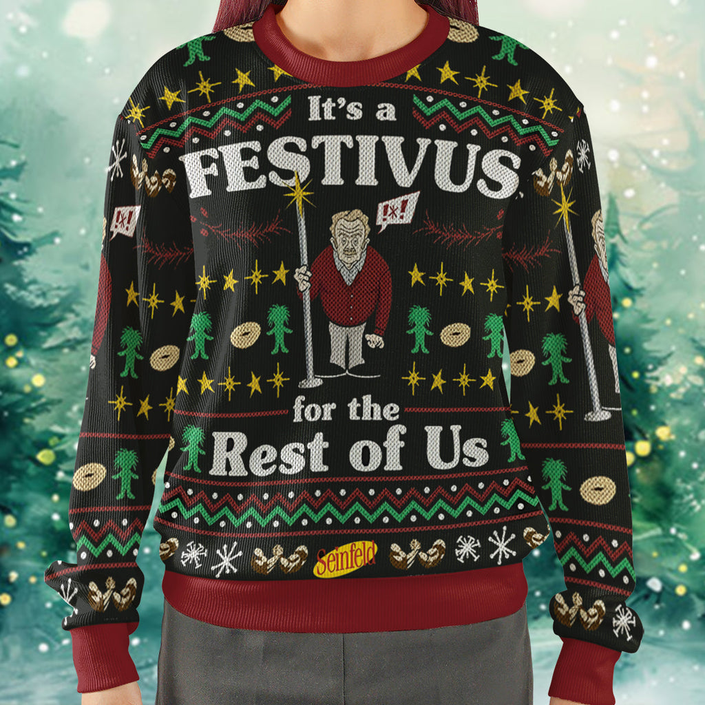 It's A Festivus Seinfeld Ugly Christmas Sweatshirt