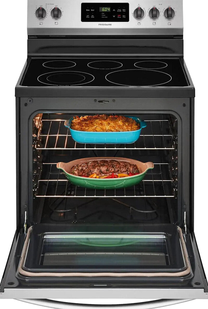 Frigidaire 30in Stainless Steel Electric Range - Freestanding Oven And Cooktop Combo
